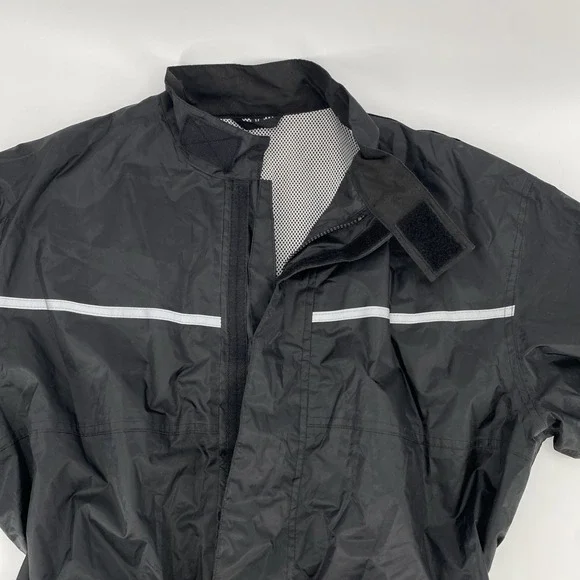 BiLt Motorcycle Jacket BLW 4 Waterproof Rain Shell Reflective Black Women's Med. - Picture 4 of 8